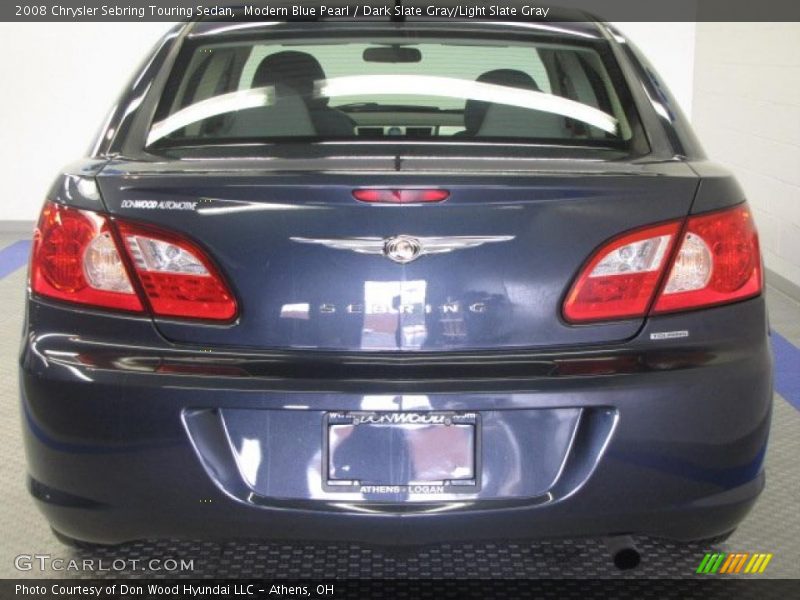 Modern Blue Pearl / Dark Slate Gray/Light Slate Gray 2008 Chrysler Sebring Touring Sedan