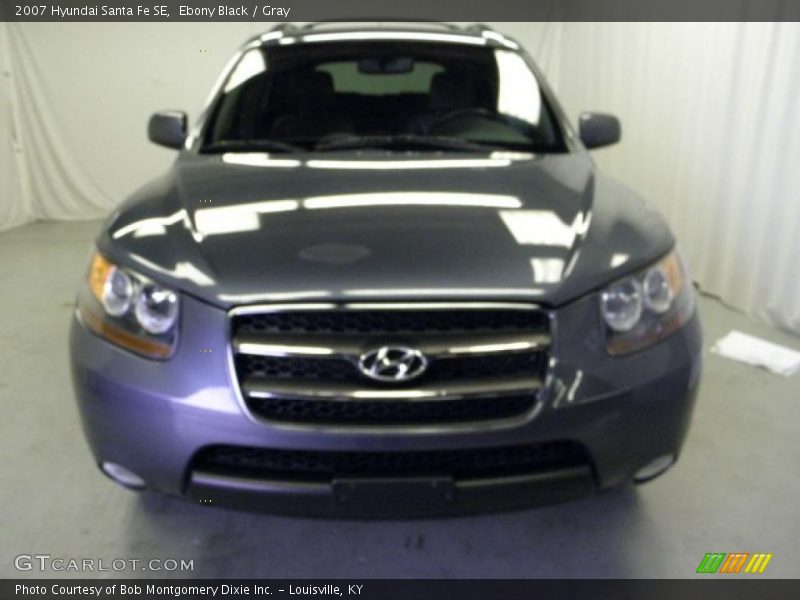 Ebony Black / Gray 2007 Hyundai Santa Fe SE