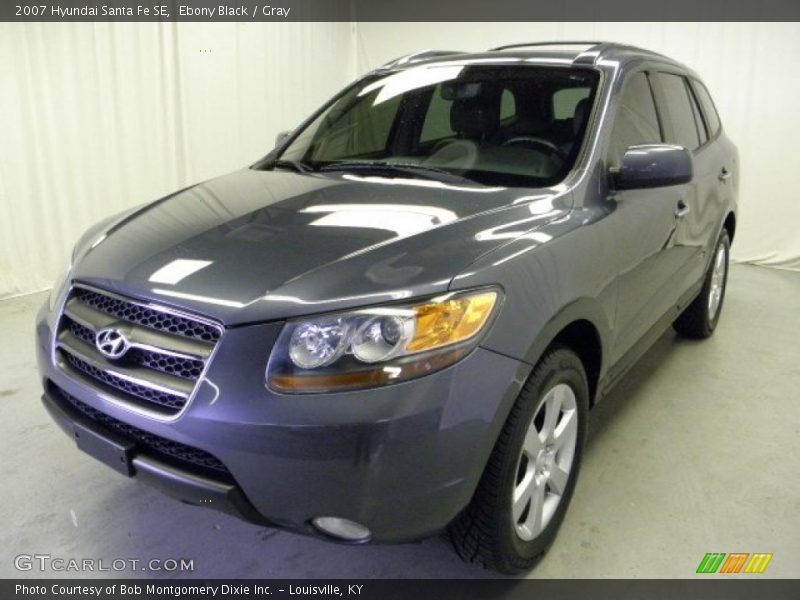 Ebony Black / Gray 2007 Hyundai Santa Fe SE