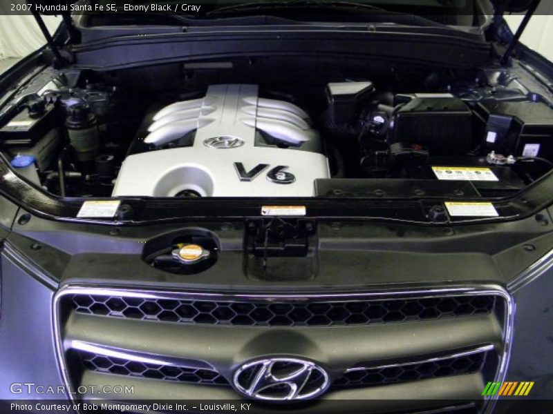 Ebony Black / Gray 2007 Hyundai Santa Fe SE