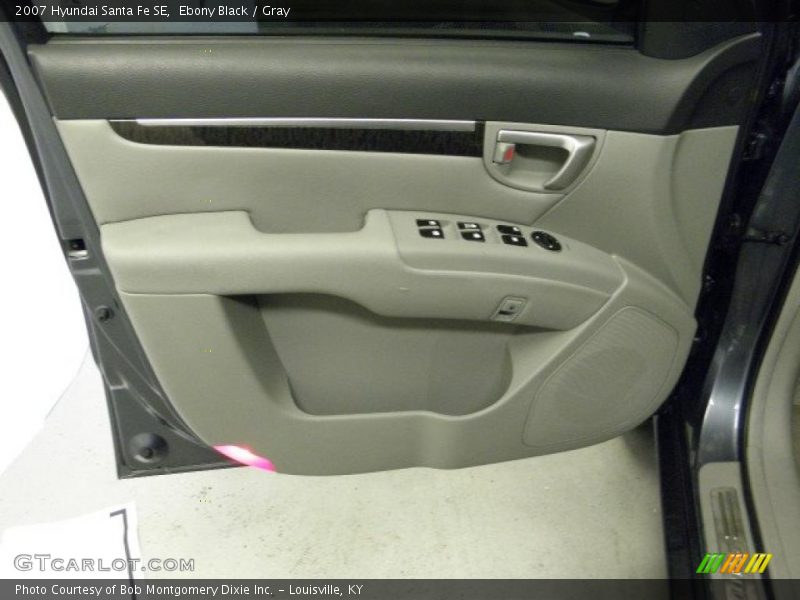 Ebony Black / Gray 2007 Hyundai Santa Fe SE