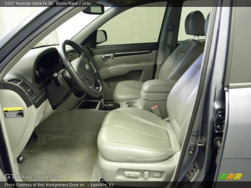 Ebony Black / Gray 2007 Hyundai Santa Fe SE