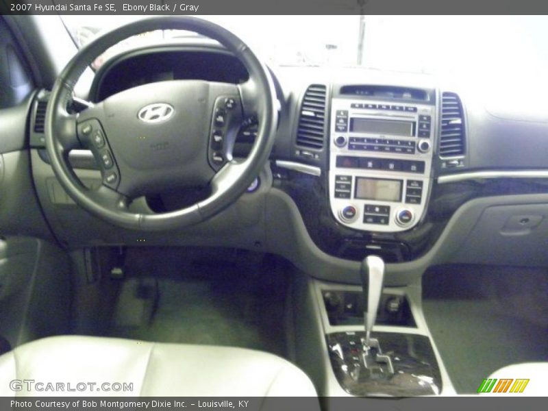 Ebony Black / Gray 2007 Hyundai Santa Fe SE