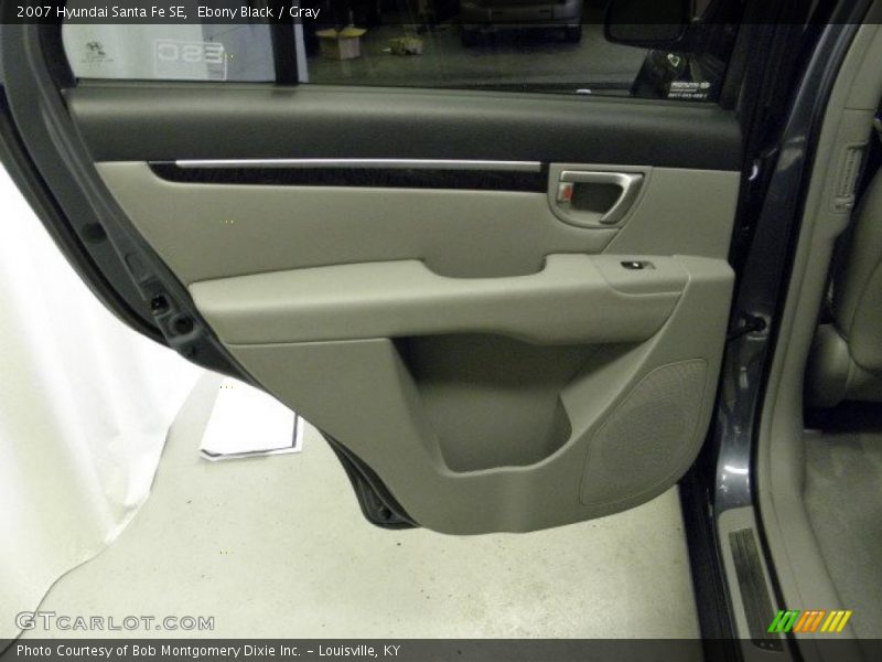 Ebony Black / Gray 2007 Hyundai Santa Fe SE