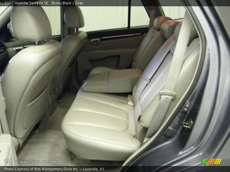 Ebony Black / Gray 2007 Hyundai Santa Fe SE