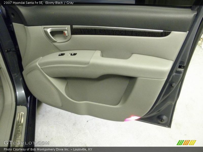 Ebony Black / Gray 2007 Hyundai Santa Fe SE