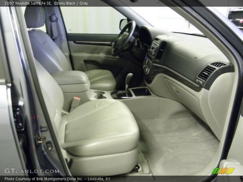 Ebony Black / Gray 2007 Hyundai Santa Fe SE