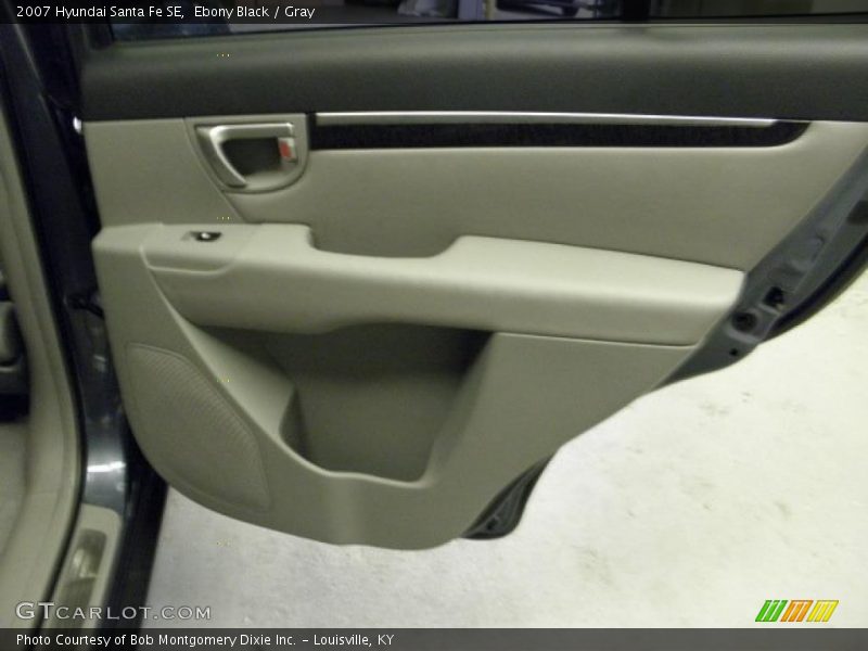 Ebony Black / Gray 2007 Hyundai Santa Fe SE