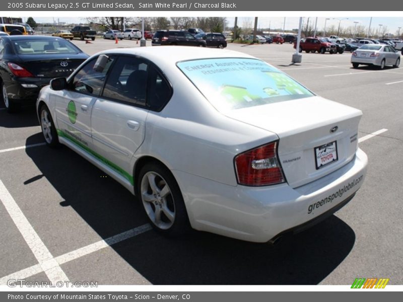 Satin White Pearl / Charcoal Black 2005 Subaru Legacy 2.5 GT Limited Sedan