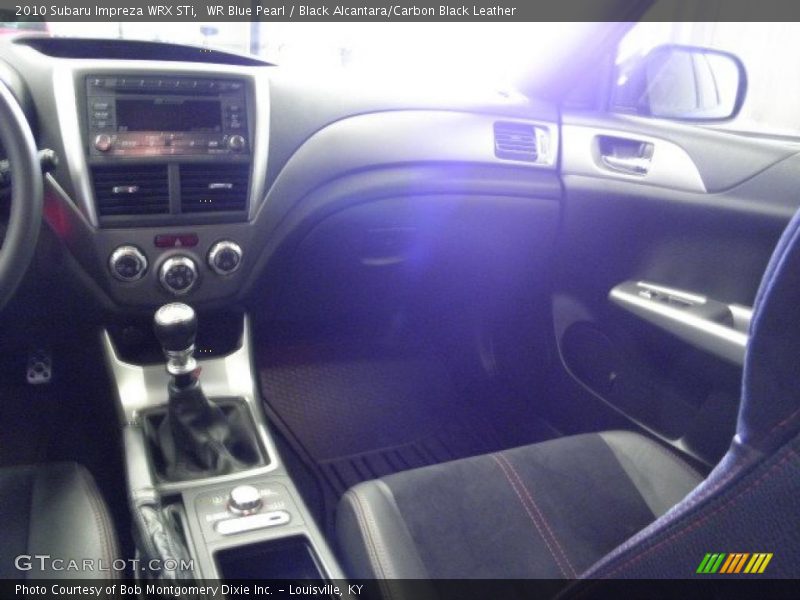 WR Blue Pearl / Black Alcantara/Carbon Black Leather 2010 Subaru Impreza WRX STi