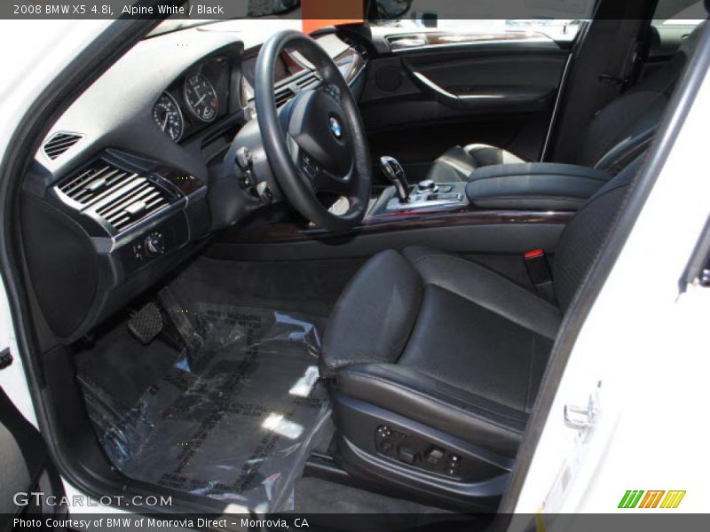 Alpine White / Black 2008 BMW X5 4.8i