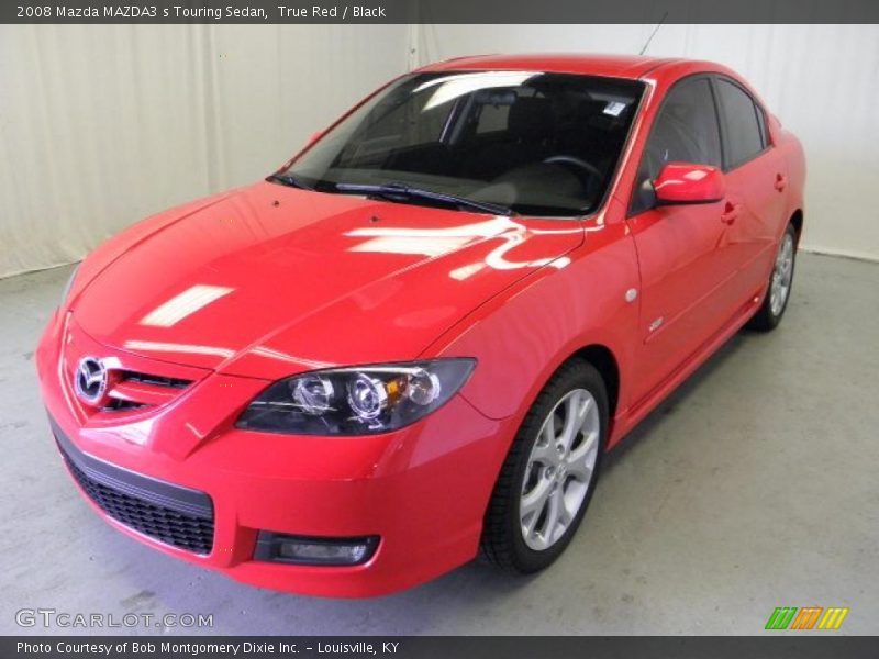 True Red / Black 2008 Mazda MAZDA3 s Touring Sedan