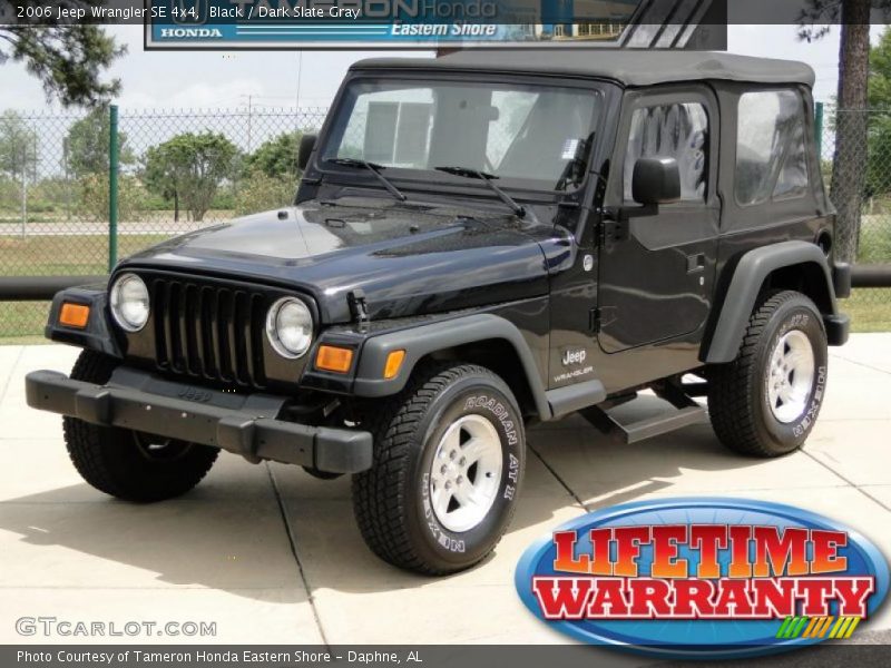 Black / Dark Slate Gray 2006 Jeep Wrangler SE 4x4