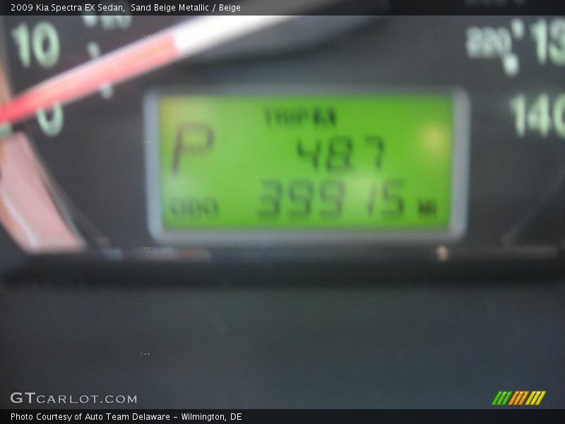 Sand Beige Metallic / Beige 2009 Kia Spectra EX Sedan