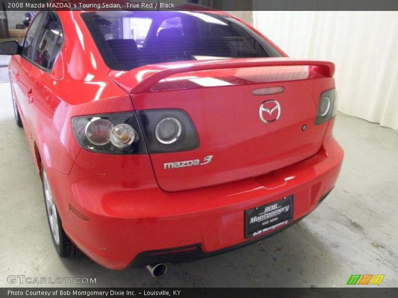 True Red / Black 2008 Mazda MAZDA3 s Touring Sedan