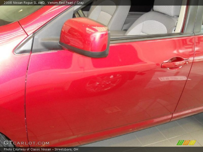 Venom Red Pearl / Gray 2008 Nissan Rogue SL AWD