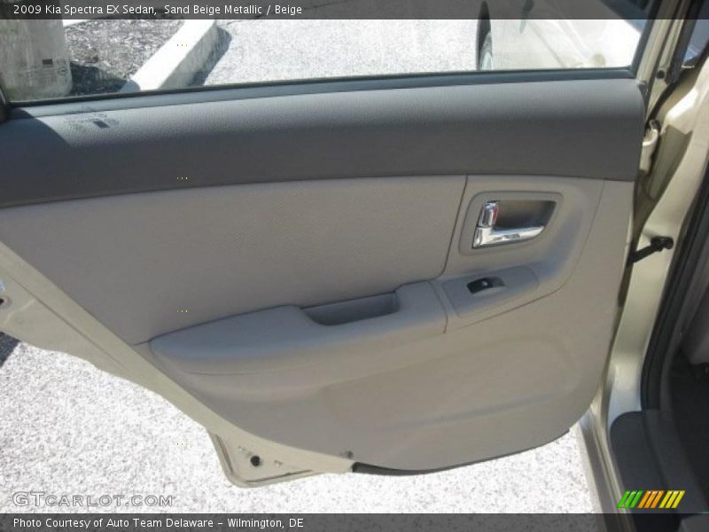 Sand Beige Metallic / Beige 2009 Kia Spectra EX Sedan