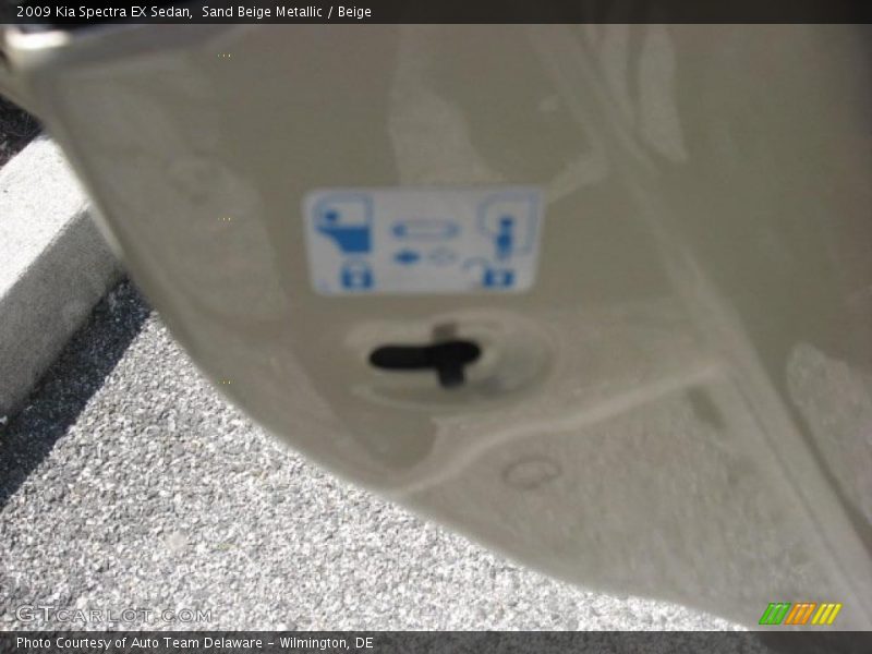 Sand Beige Metallic / Beige 2009 Kia Spectra EX Sedan