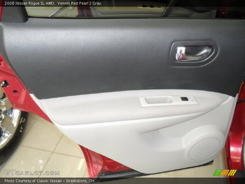 Venom Red Pearl / Gray 2008 Nissan Rogue SL AWD