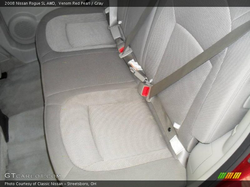 Venom Red Pearl / Gray 2008 Nissan Rogue SL AWD