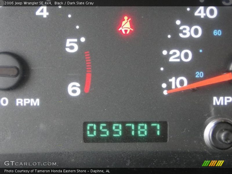 Black / Dark Slate Gray 2006 Jeep Wrangler SE 4x4