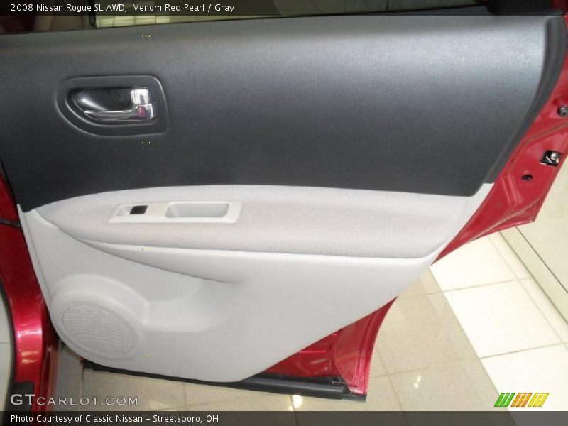 Venom Red Pearl / Gray 2008 Nissan Rogue SL AWD
