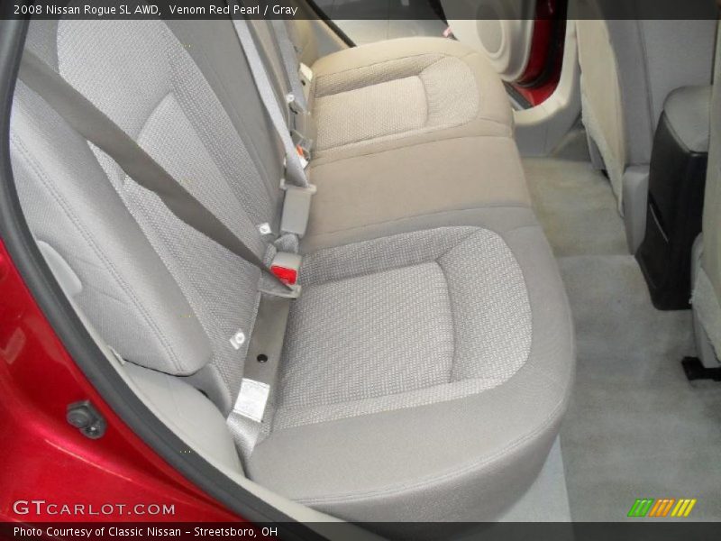 Venom Red Pearl / Gray 2008 Nissan Rogue SL AWD