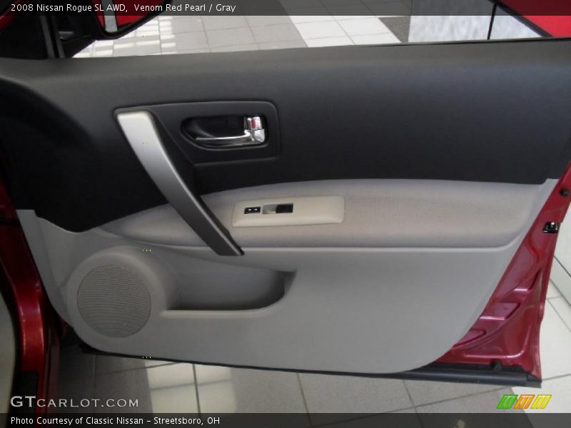Venom Red Pearl / Gray 2008 Nissan Rogue SL AWD
