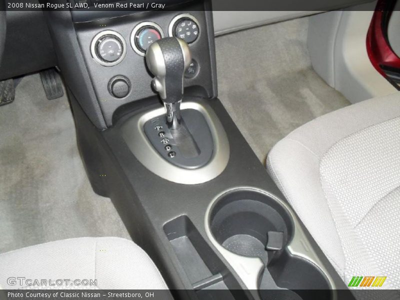Venom Red Pearl / Gray 2008 Nissan Rogue SL AWD
