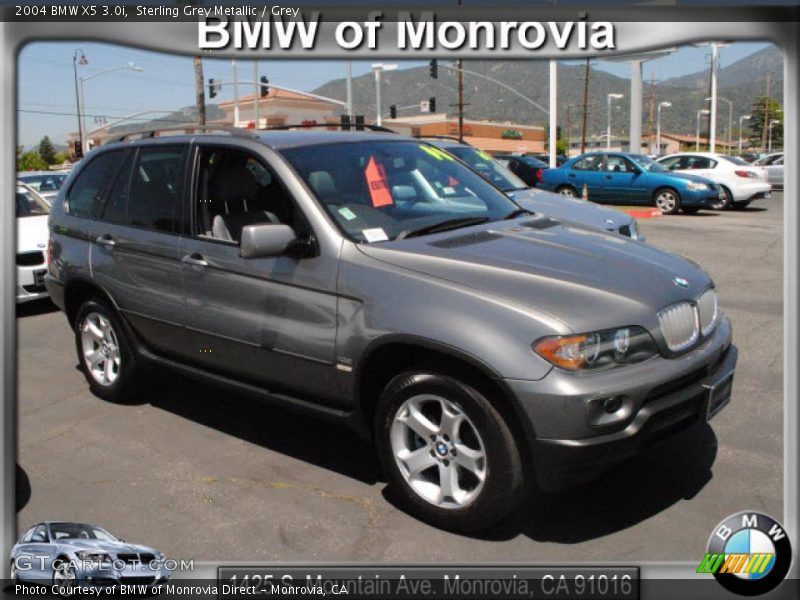 Sterling Grey Metallic / Grey 2004 BMW X5 3.0i
