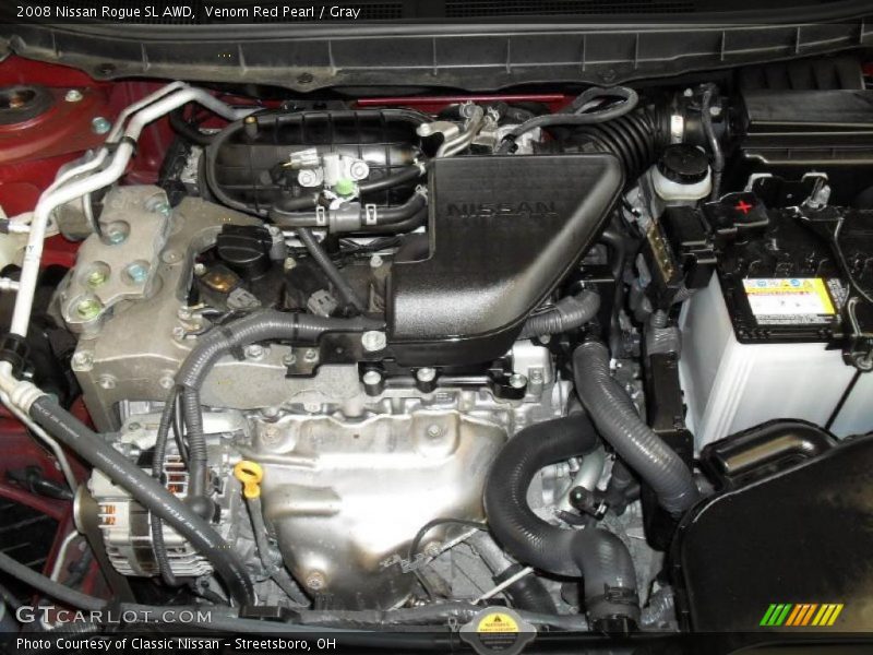 Venom Red Pearl / Gray 2008 Nissan Rogue SL AWD