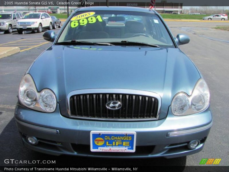 Celadon Green / Beige 2005 Hyundai Sonata GLS V6