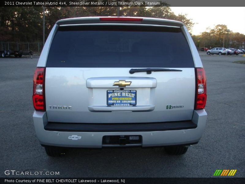 Sheer Silver Metallic / Light Titanium/Dark Titanium 2011 Chevrolet Tahoe Hybrid 4x4