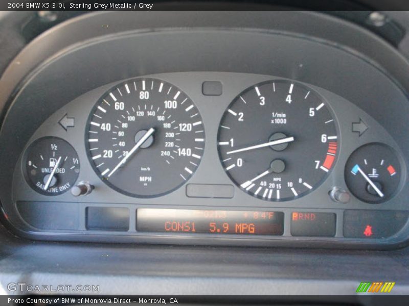 Sterling Grey Metallic / Grey 2004 BMW X5 3.0i