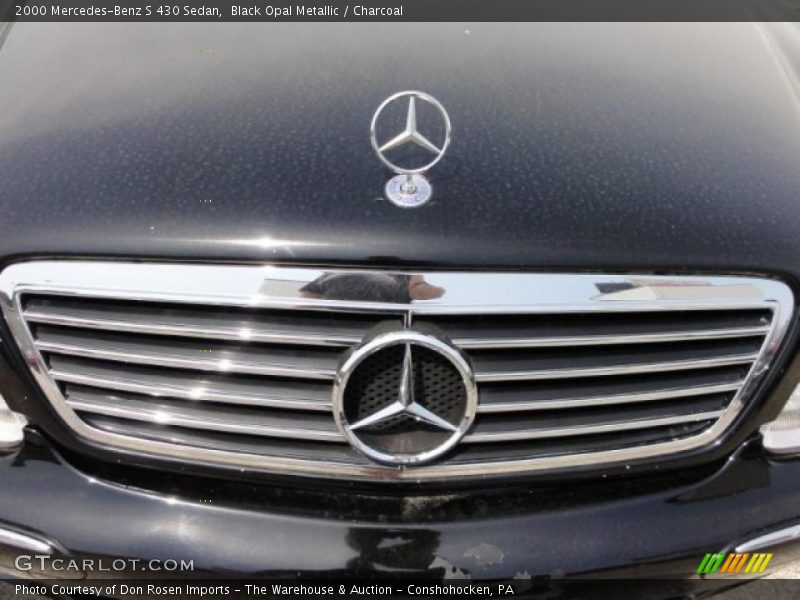 Black Opal Metallic / Charcoal 2000 Mercedes-Benz S 430 Sedan