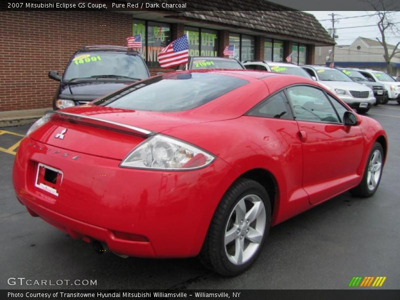 Pure Red / Dark Charcoal 2007 Mitsubishi Eclipse GS Coupe