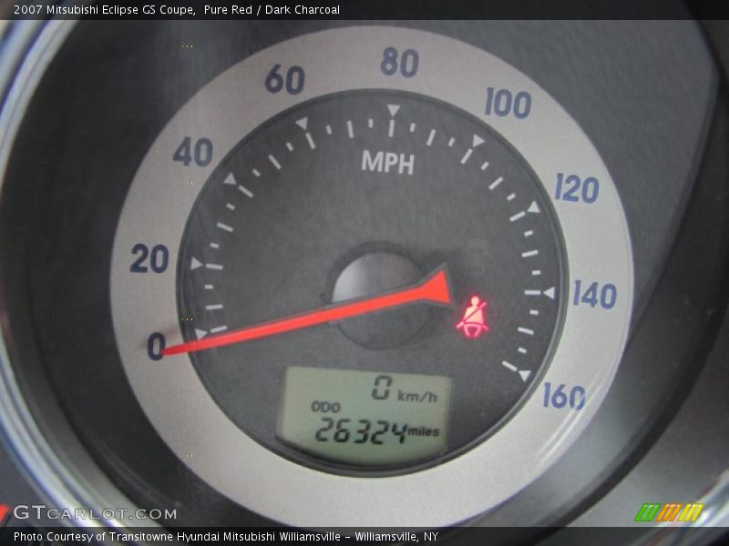 Pure Red / Dark Charcoal 2007 Mitsubishi Eclipse GS Coupe