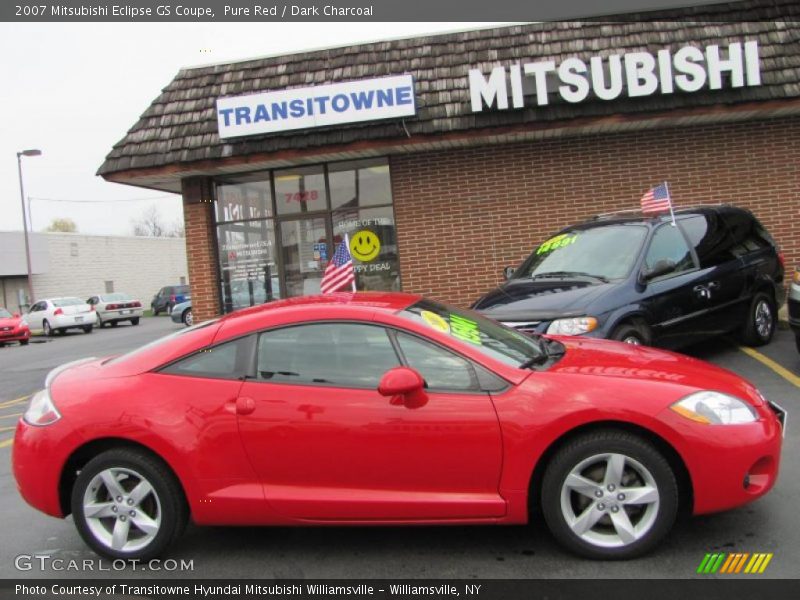 Pure Red / Dark Charcoal 2007 Mitsubishi Eclipse GS Coupe