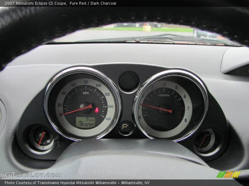 Pure Red / Dark Charcoal 2007 Mitsubishi Eclipse GS Coupe