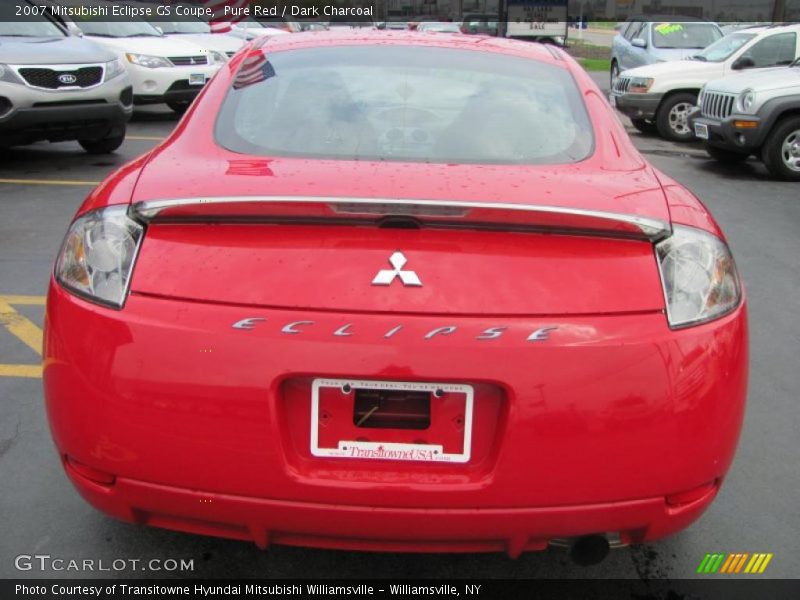 Pure Red / Dark Charcoal 2007 Mitsubishi Eclipse GS Coupe