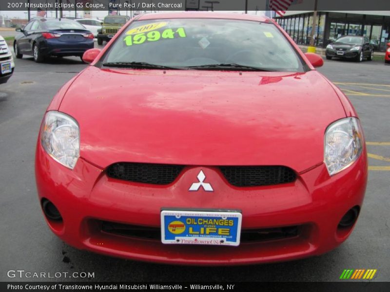 Pure Red / Dark Charcoal 2007 Mitsubishi Eclipse GS Coupe