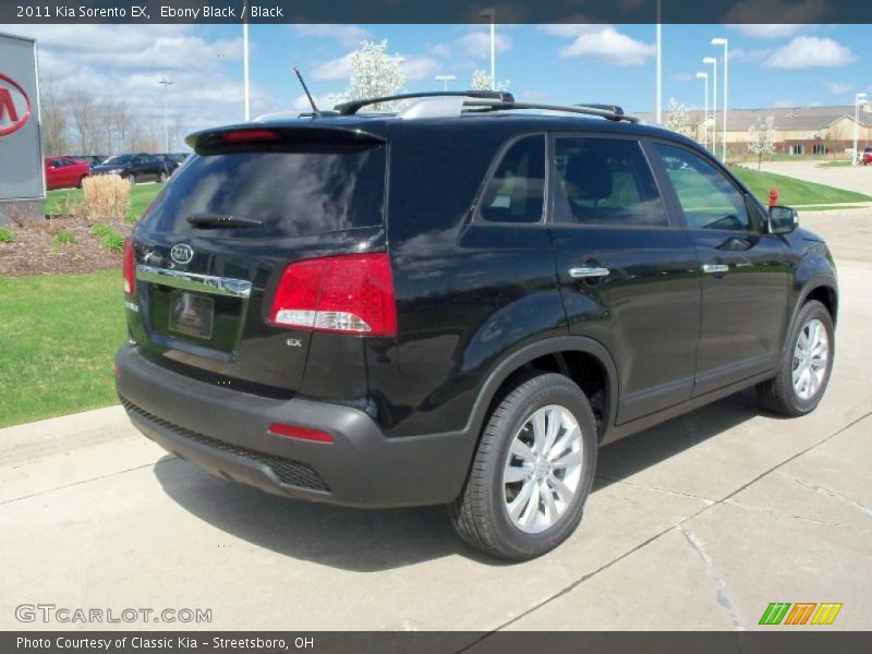 Ebony Black / Black 2011 Kia Sorento EX