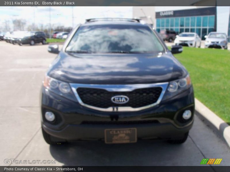 Ebony Black / Black 2011 Kia Sorento EX