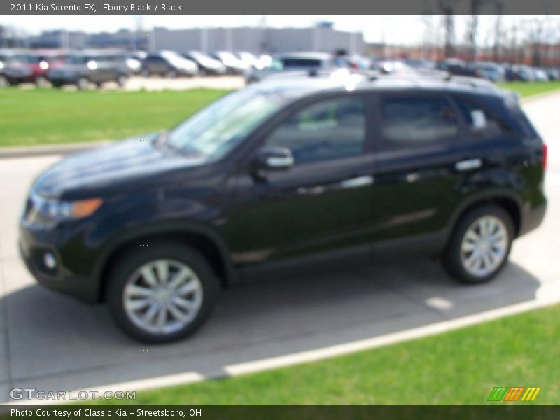 Ebony Black / Black 2011 Kia Sorento EX