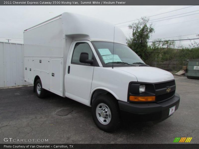 Summit White / Medium Pewter 2011 Chevrolet Express Cutaway 3500 Moving Van