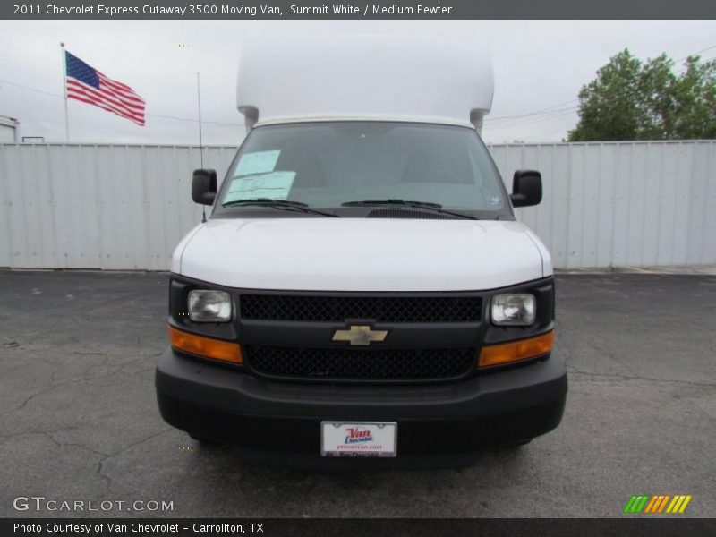 Summit White / Medium Pewter 2011 Chevrolet Express Cutaway 3500 Moving Van