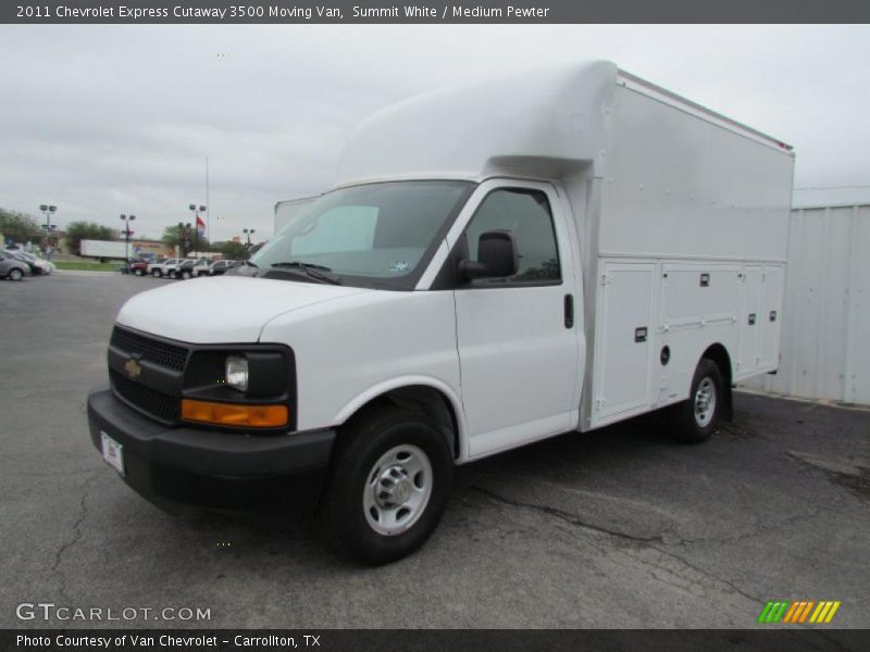 Summit White / Medium Pewter 2011 Chevrolet Express Cutaway 3500 Moving Van