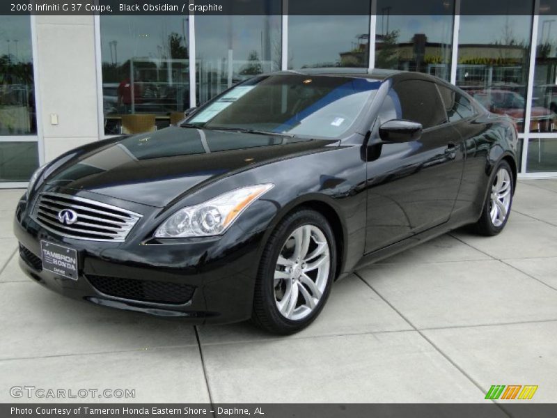Black Obsidian / Graphite 2008 Infiniti G 37 Coupe