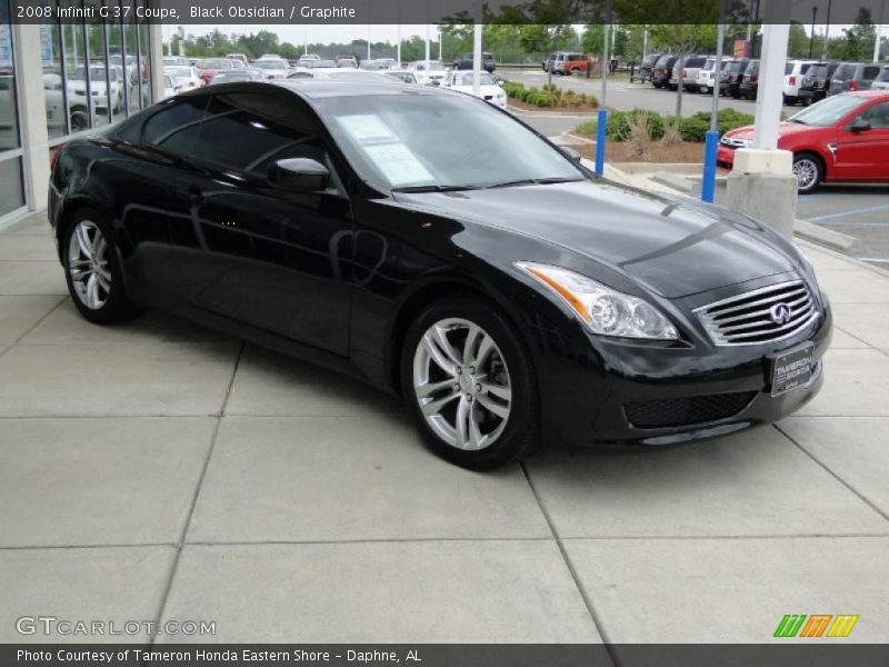 Black Obsidian / Graphite 2008 Infiniti G 37 Coupe