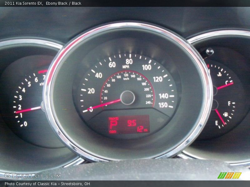 Ebony Black / Black 2011 Kia Sorento EX